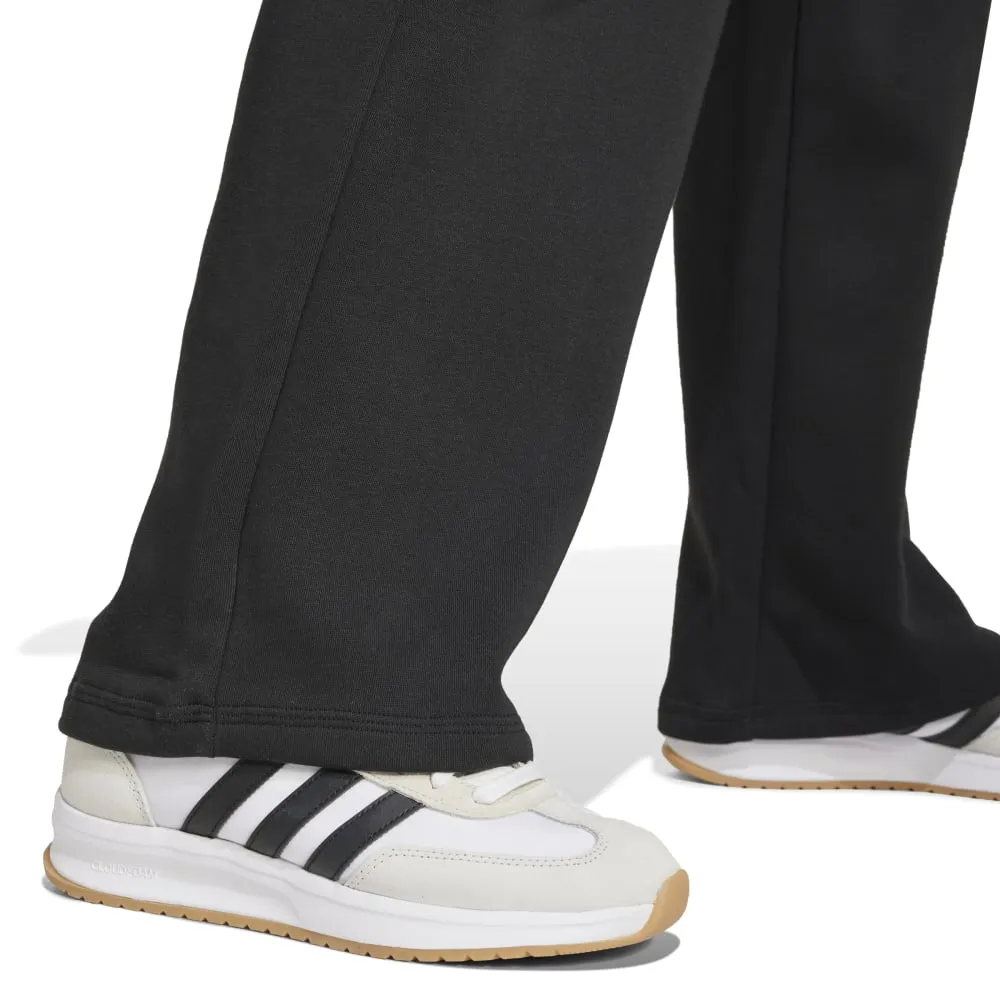Adidas Womens Small Logo Feel Cozy Open-Hem Pants