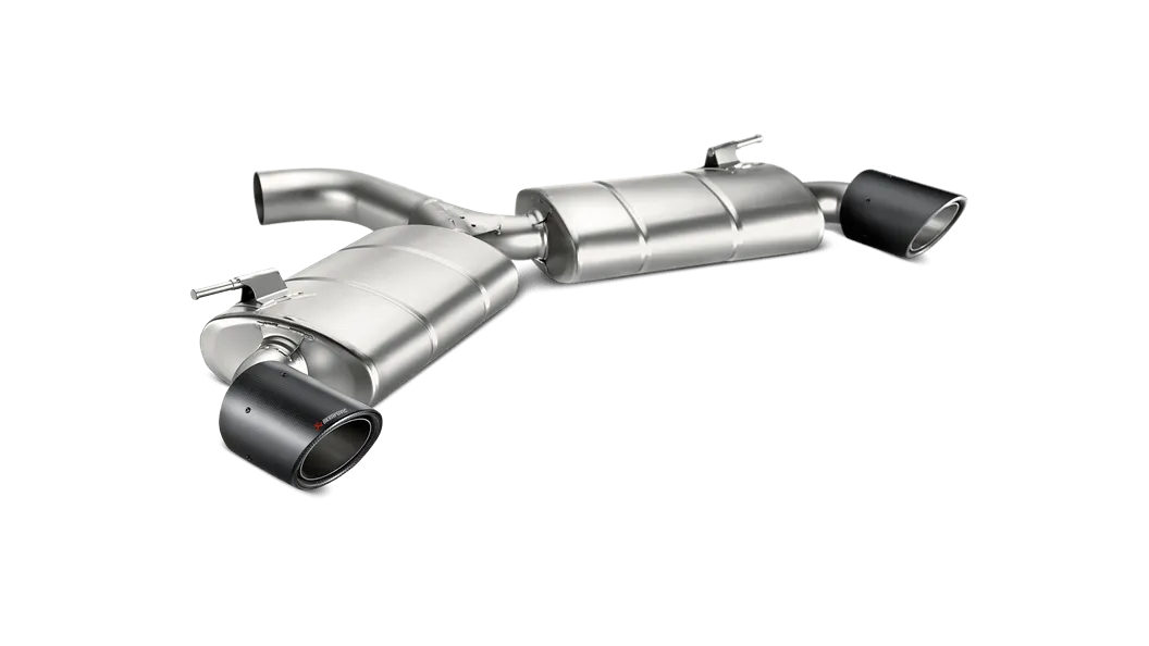 Akrapovic Golf GTI MK7 FL (169kW) Slip-On Exhaust System w/ Carbon Tail Pipe Set (Titanium)