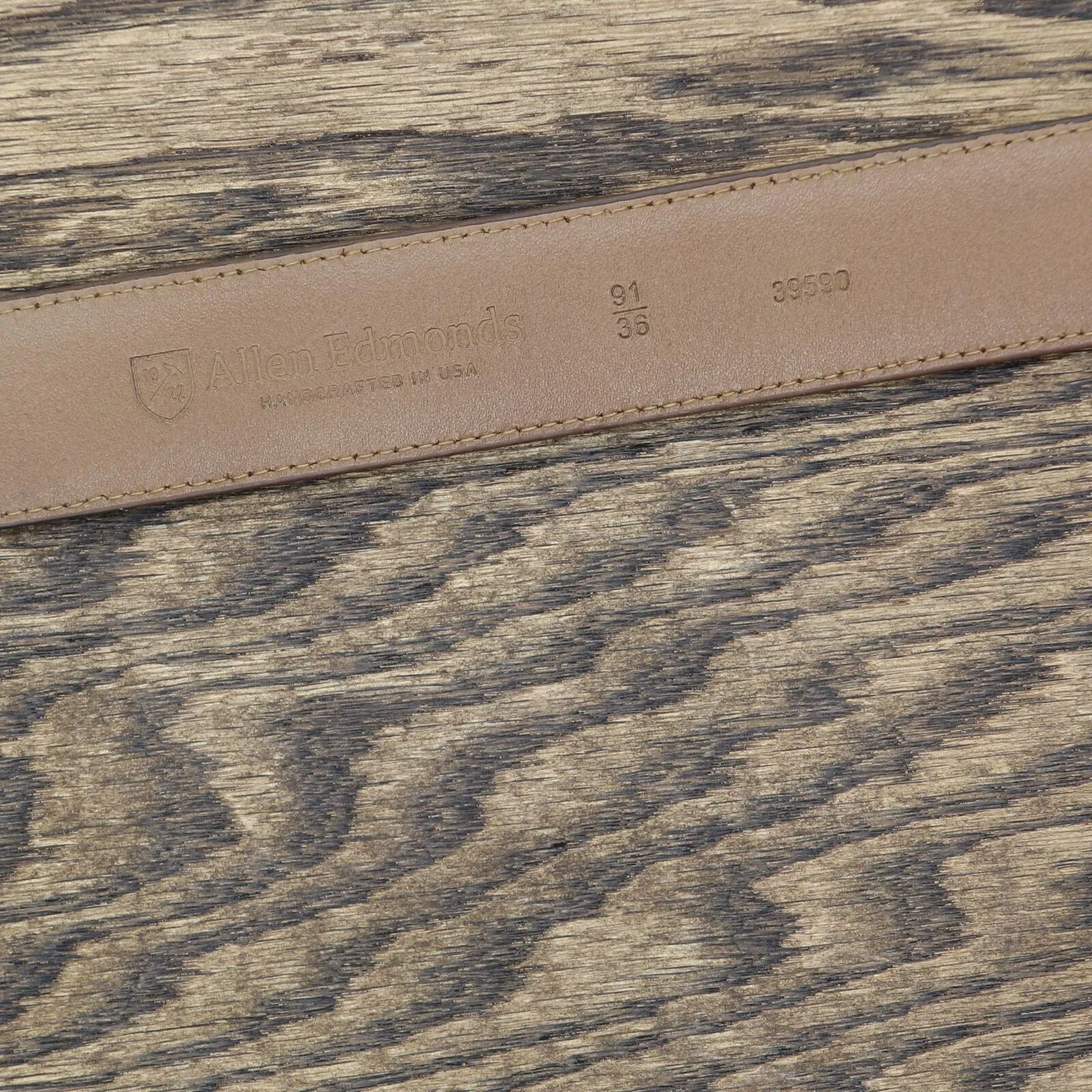 Allen Edmonds Classic Wide Leather Belt Walnut 36