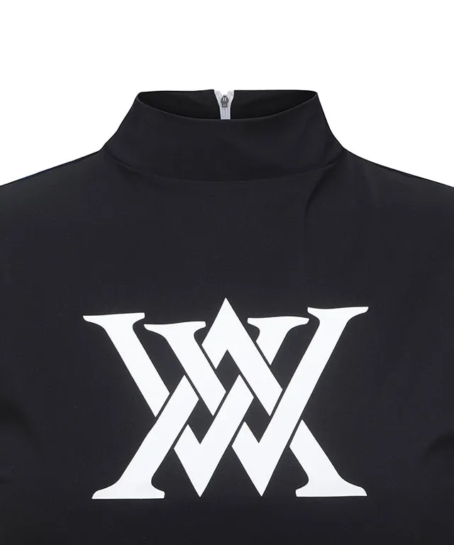 ANEW Golf: Women Front Logo Point Sleeveless - Black