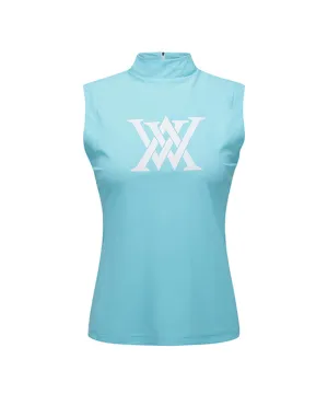 ANEW Golf: Women Front Logo Point Sleeveless - Light Green