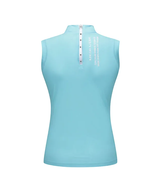 ANEW Golf: Women Front Logo Point Sleeveless - Light Green