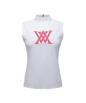 ANEW Golf: Women Front Logo Point Sleeveless - White