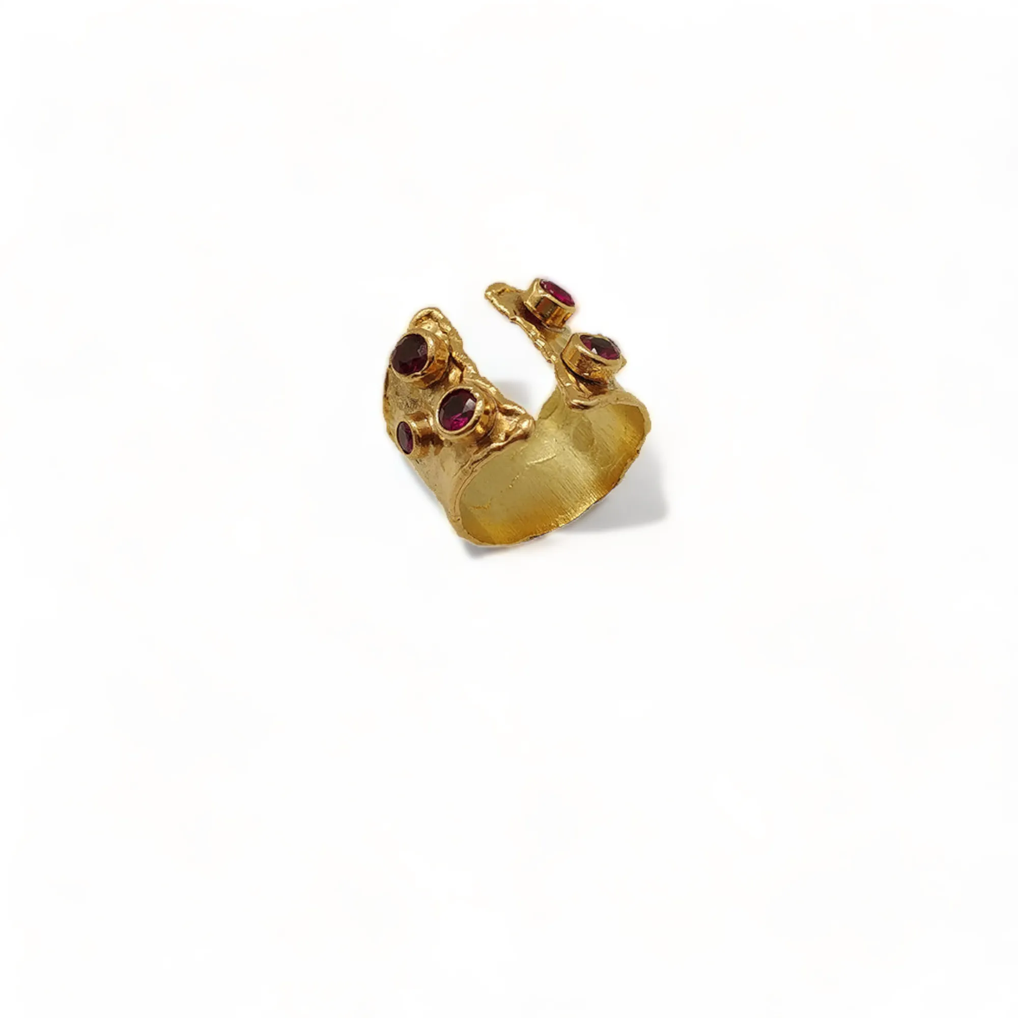 Aurora Fancy Two Side Cuff Gold Ring