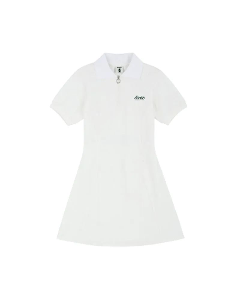 AVEN Back Open Dress - White