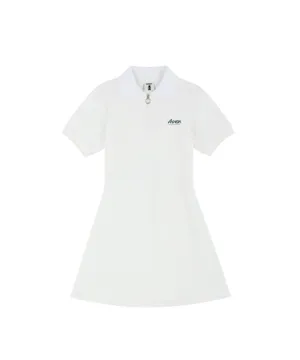 AVEN Back Open Dress - White