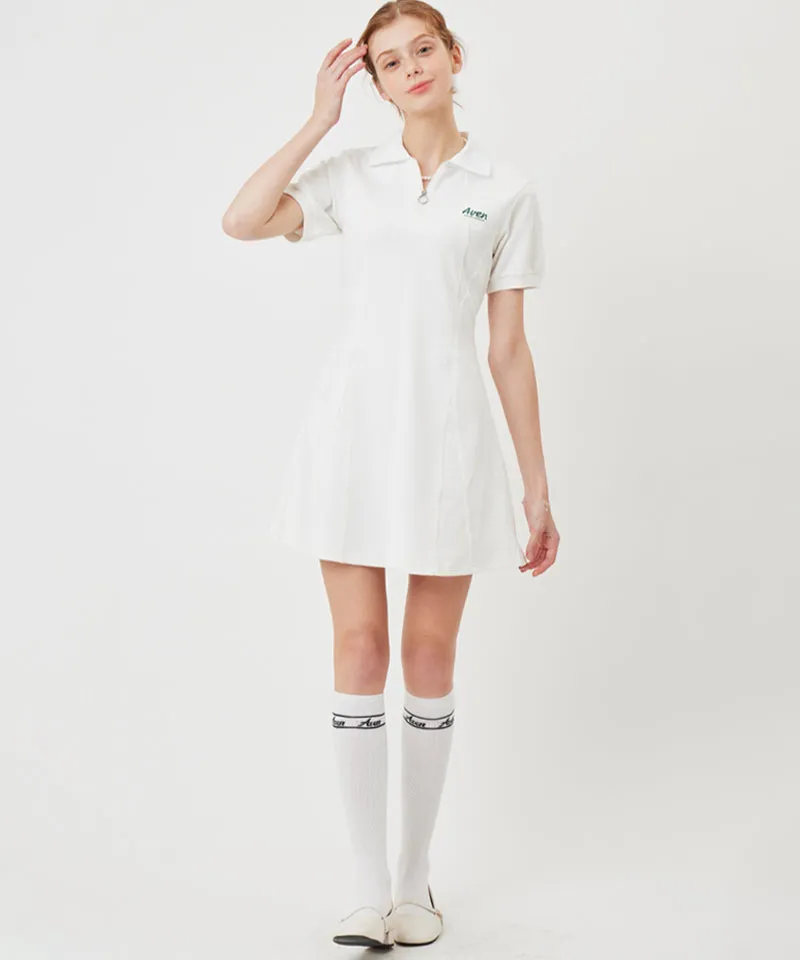 AVEN Back Open Dress - White