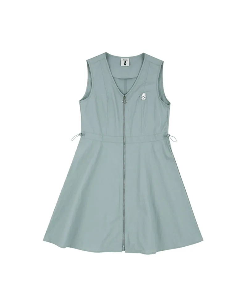 AVEN Sleeveless V-Neck Dress - Mint