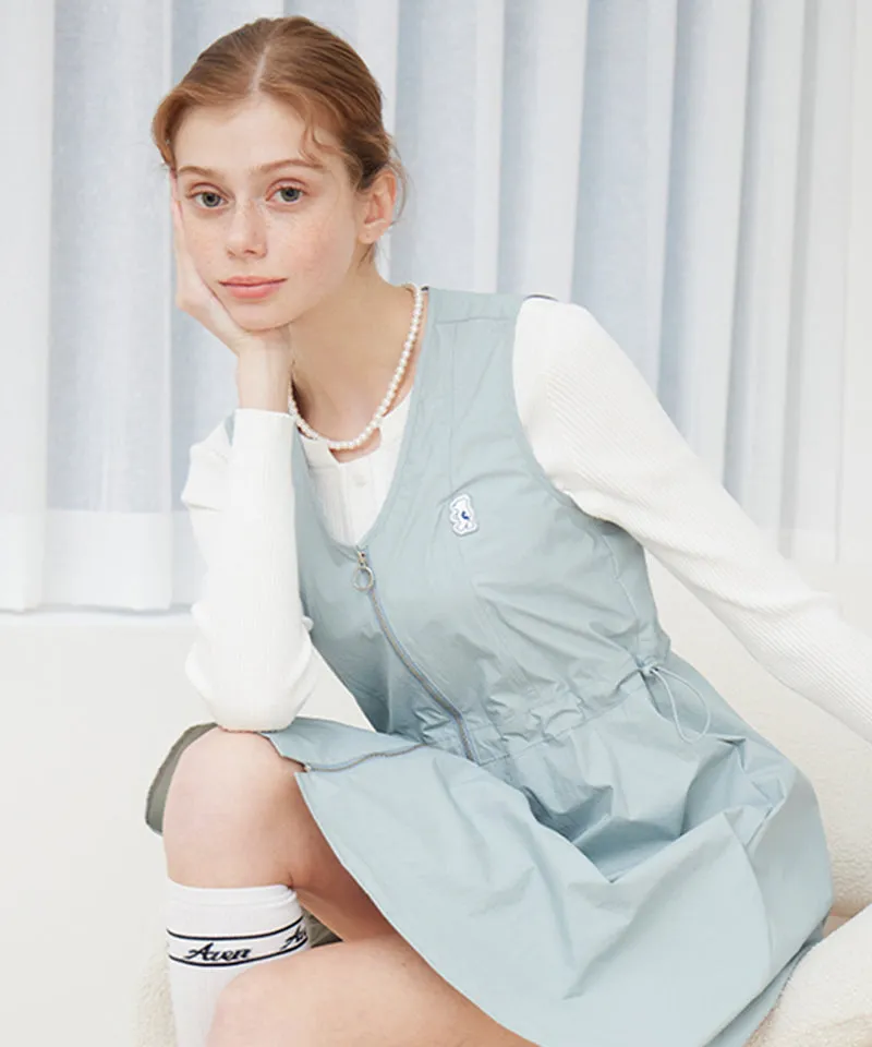 AVEN Sleeveless V-Neck Dress - Mint
