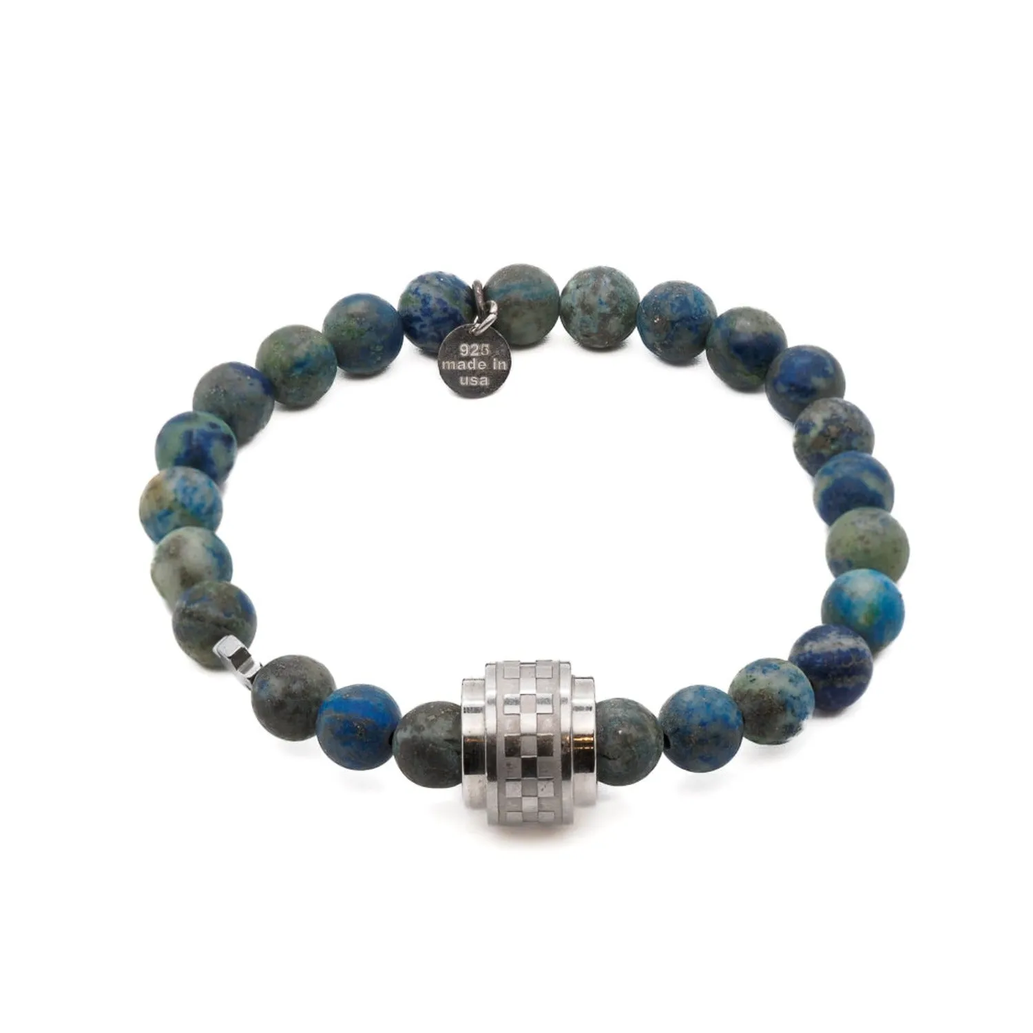 Azurite Stone Amor Beaded Bracelet