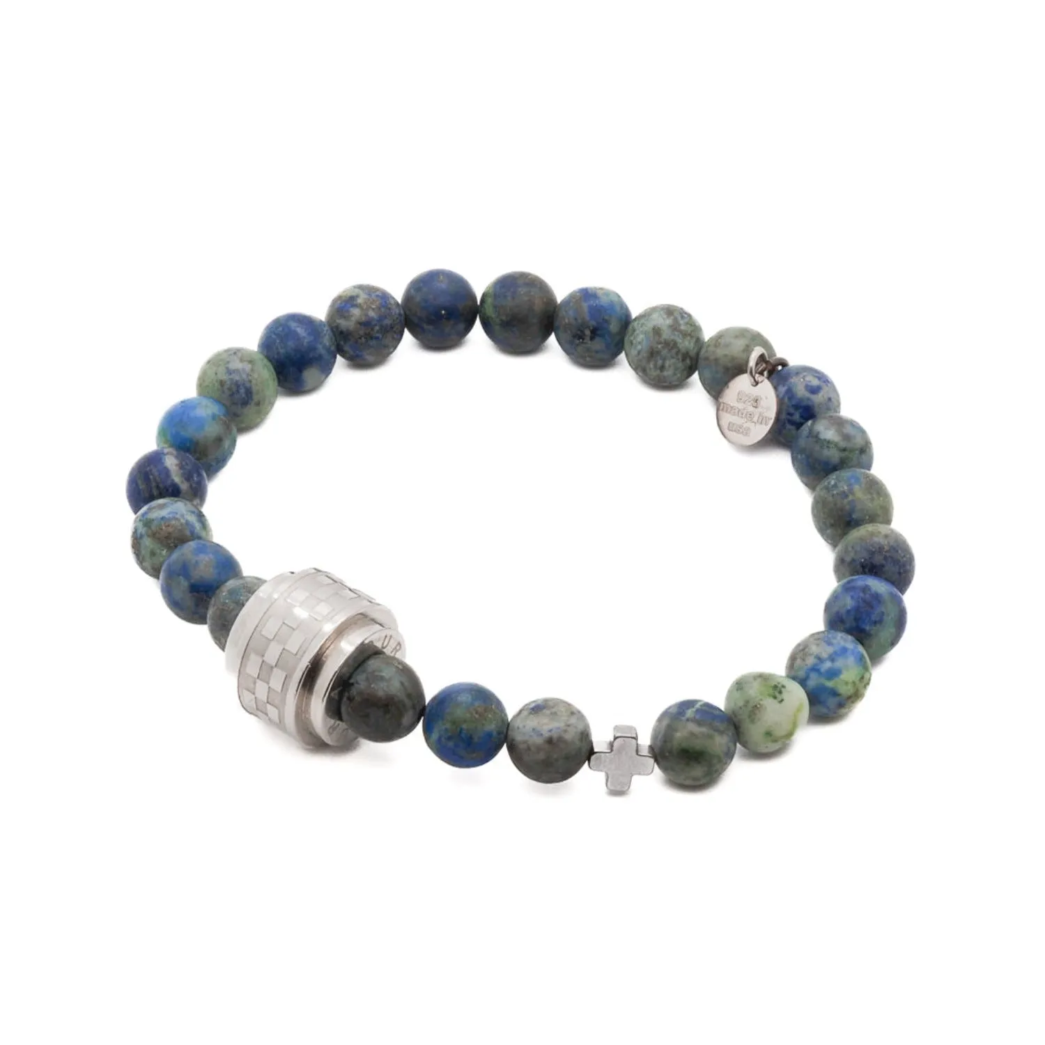 Azurite Stone Amor Beaded Bracelet