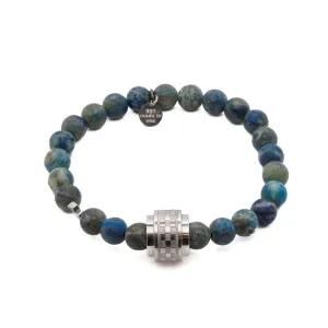 Azurite Stone Amor Beaded Bracelet