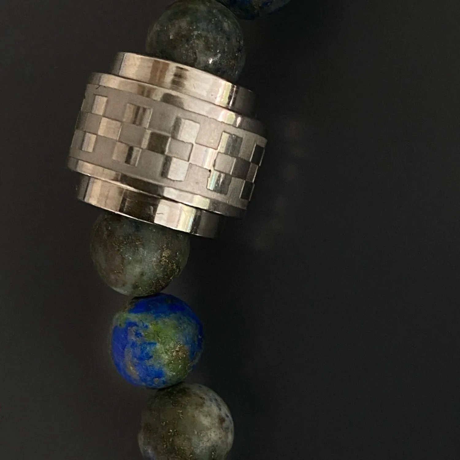 Azurite Stone Amor Beaded Bracelet