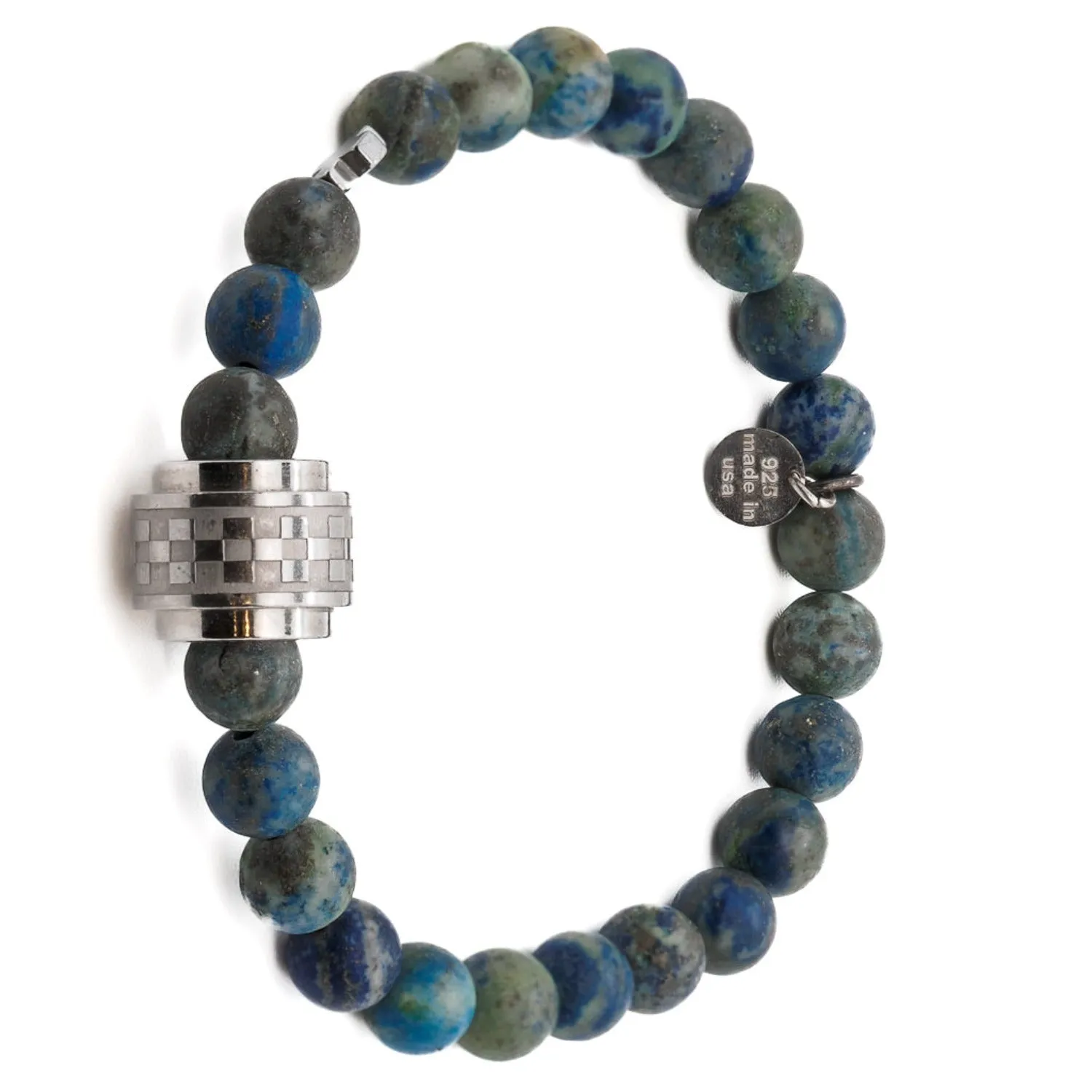 Azurite Stone Amor Beaded Bracelet