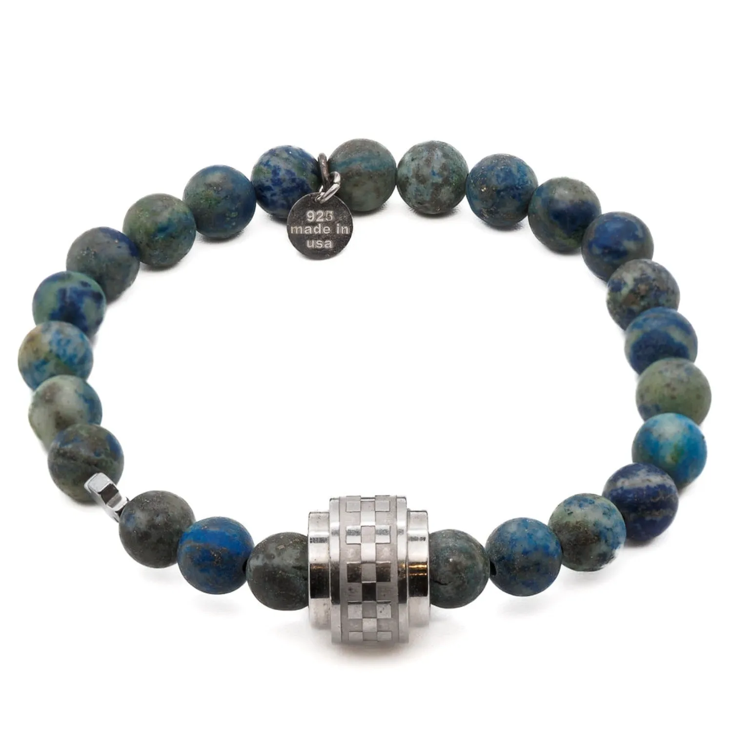 Azurite Stone Amor Beaded Bracelet