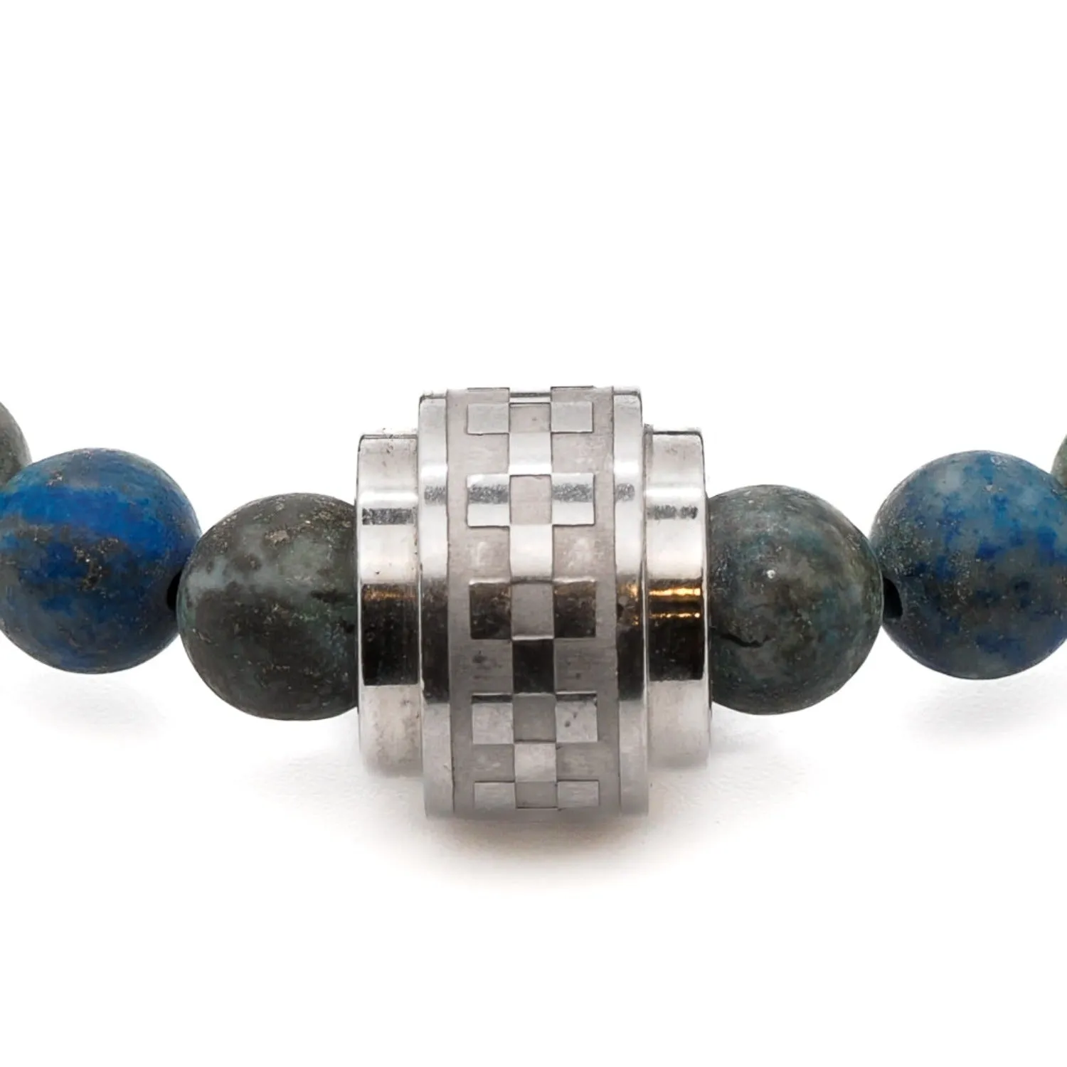 Azurite Stone Amor Beaded Bracelet