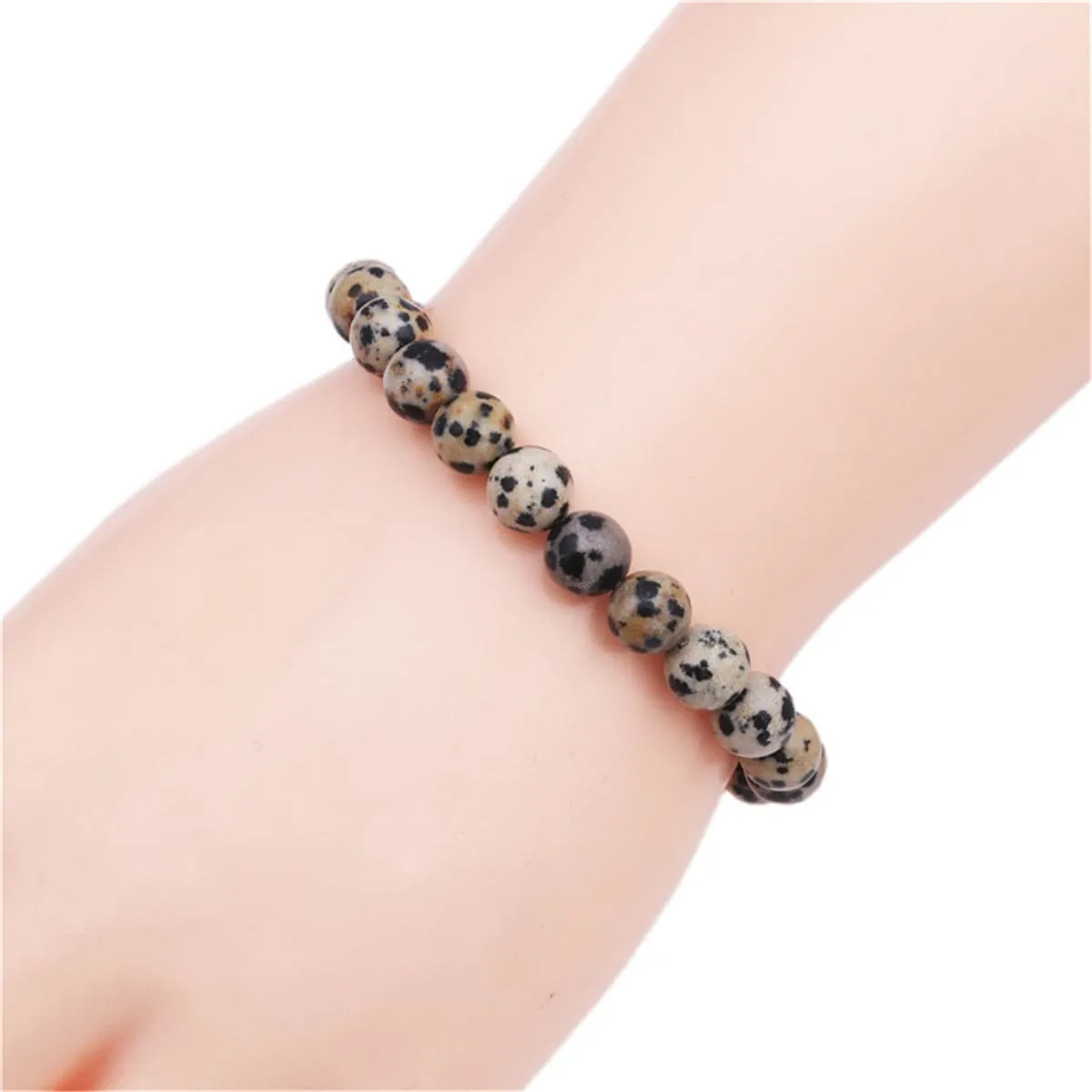 Balmatine Jasper Beaded Stretch Bracelet
