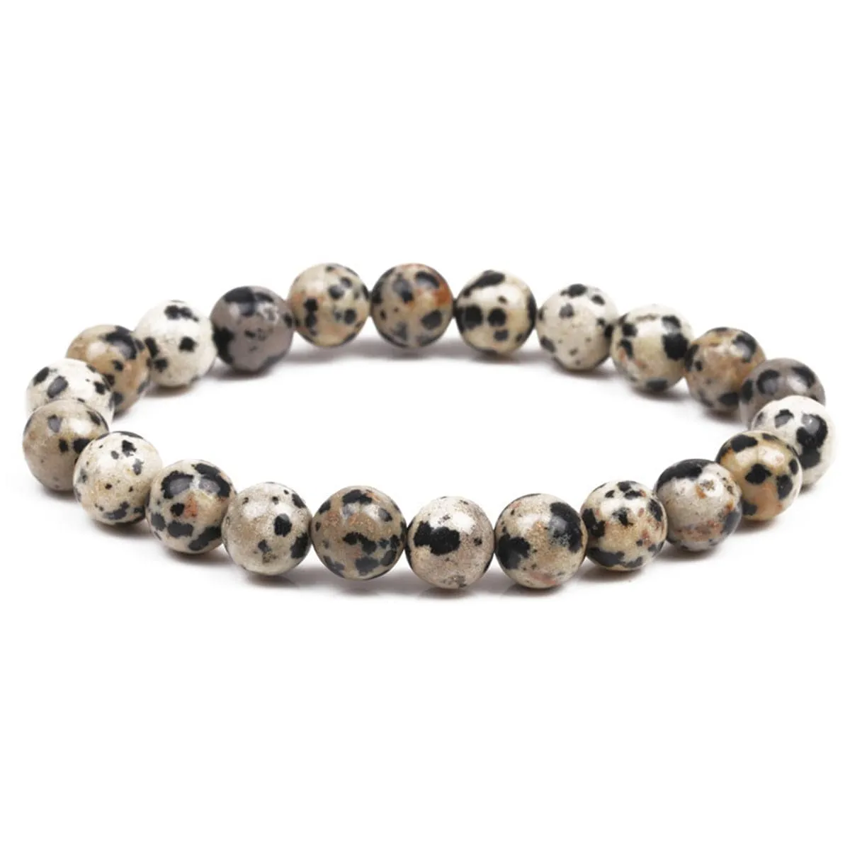 Balmatine Jasper Beaded Stretch Bracelet