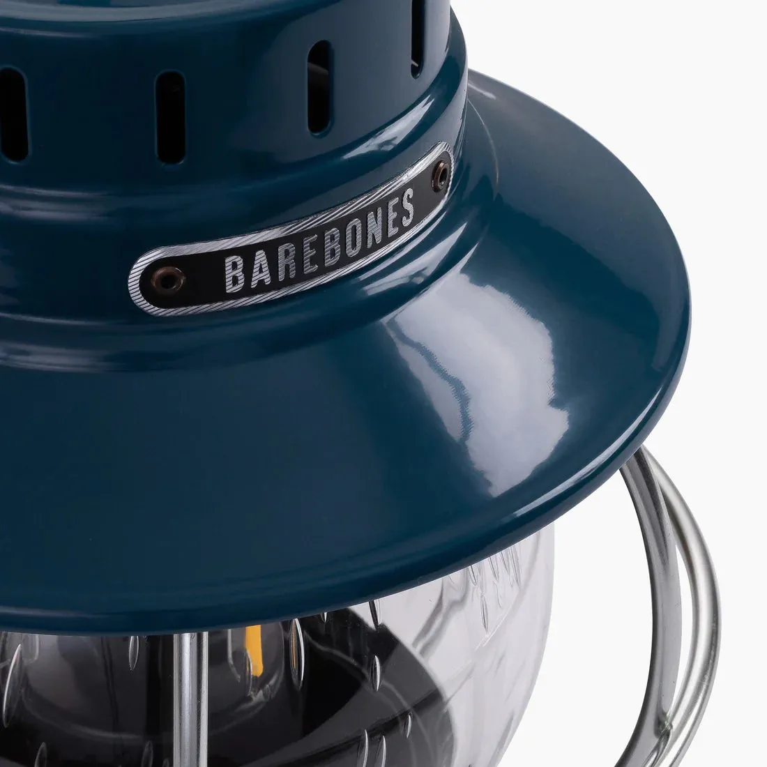Barebones Living Railroad Lantern Ocean Blue