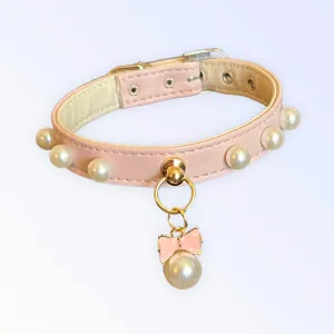 Bark Fifth Avenue - Beaded Pearls and Bow Collar