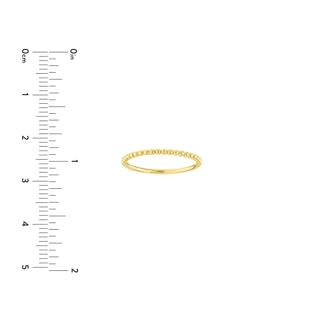 Beaded Single Row Ring