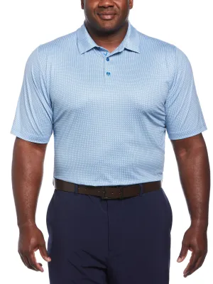 Big & Tall Chevron Foulard Print Golf Polo