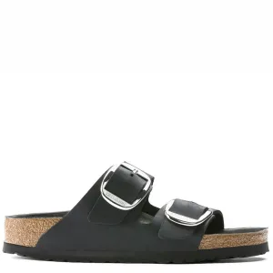 Birkenstock Arizona Big Buckle Oiled Leather Narrow Fit Black