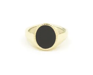 Black Onyx Markle Signet Ring