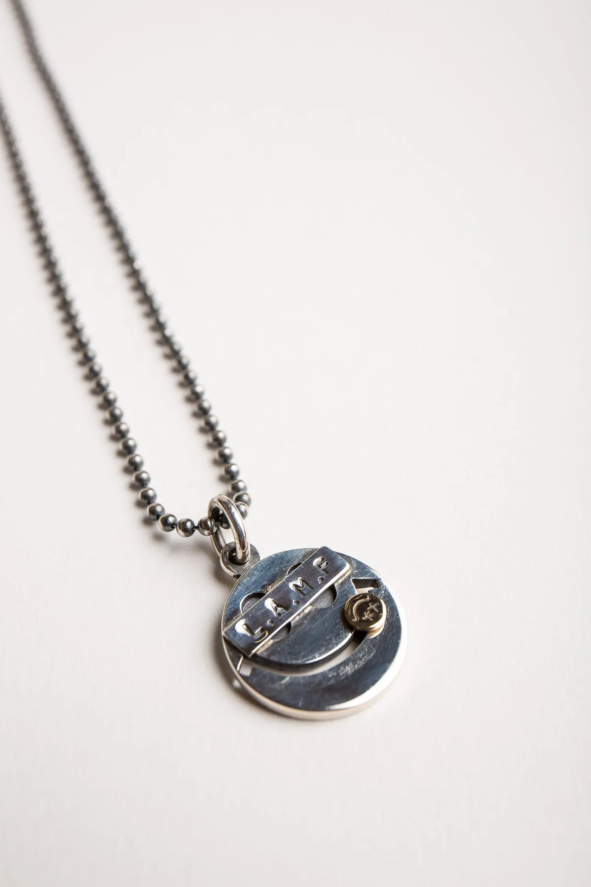 BLIND MAN TOGS | 18K YELLOW GOLD & SILVER TIFFANY&CO L.A.M.F. NECKLACE