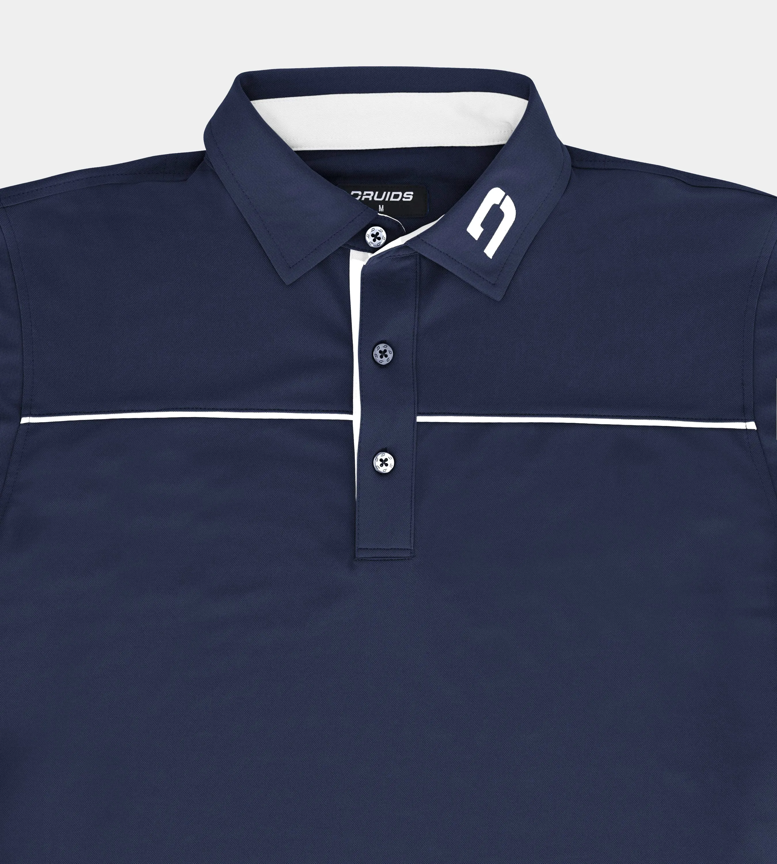 BLOCK PIQUE POLO - NAVY