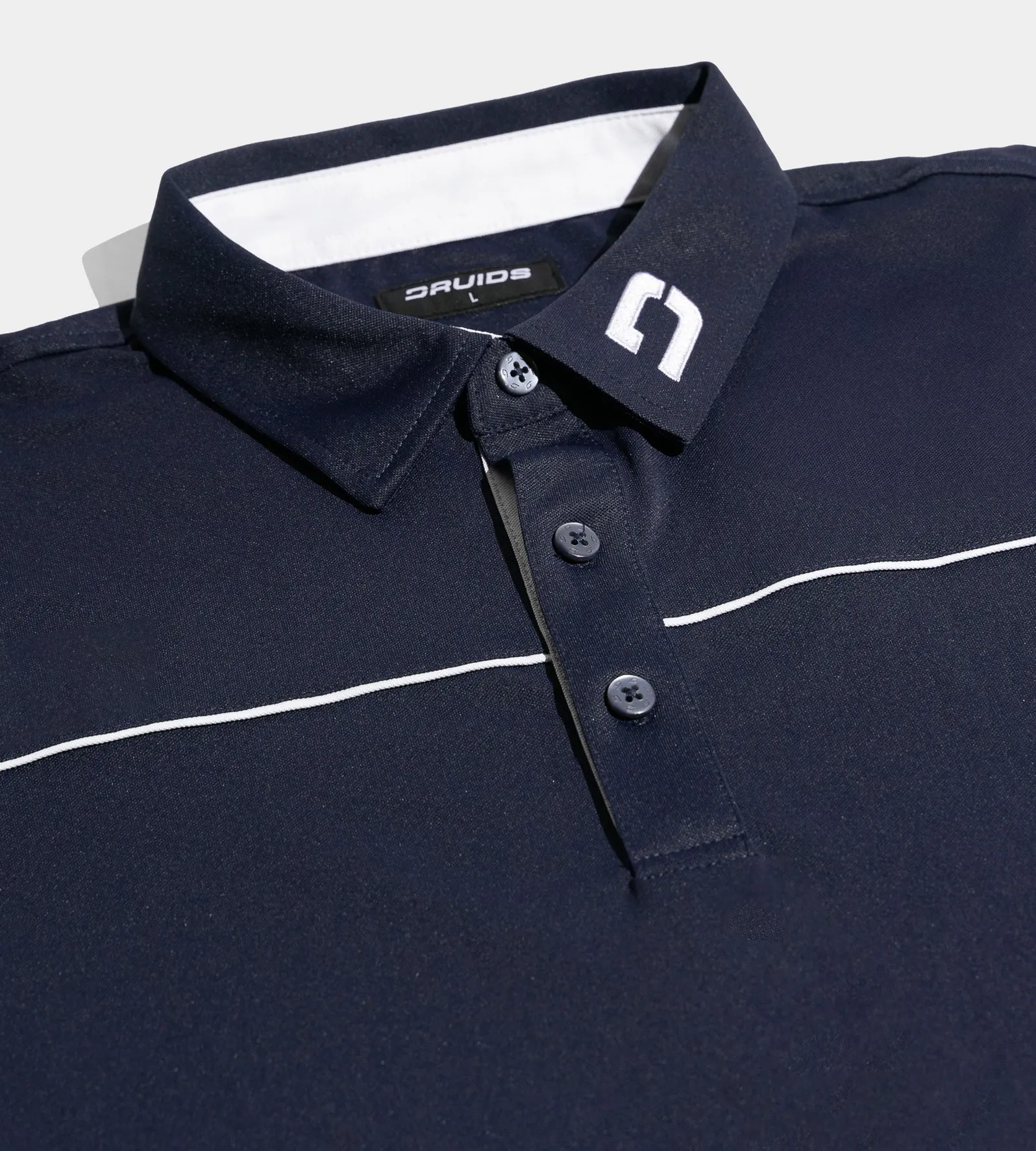 BLOCK PIQUE POLO - NAVY