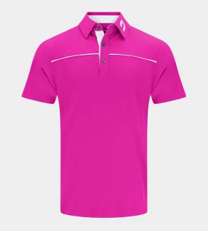 BLOCK PIQUE POLO - PINK