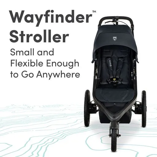 BOB Gear Wayfinder Jogging Stroller (Nightfall Black)
