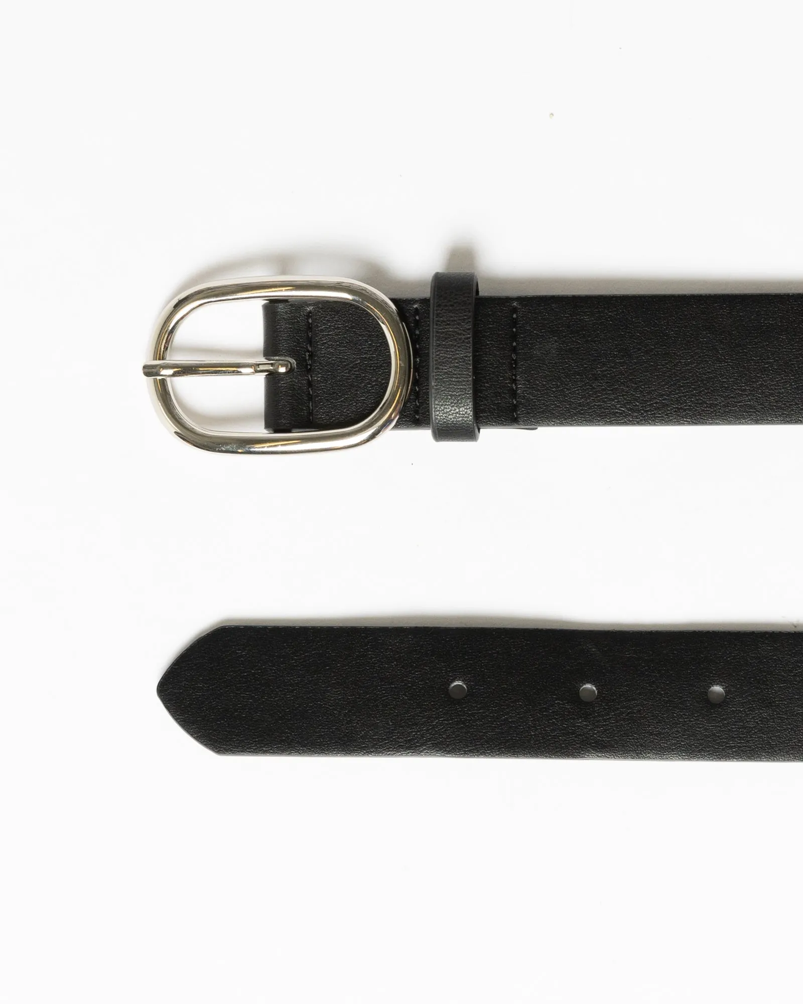 Boh Vegan Leather Oval Buckle Belt