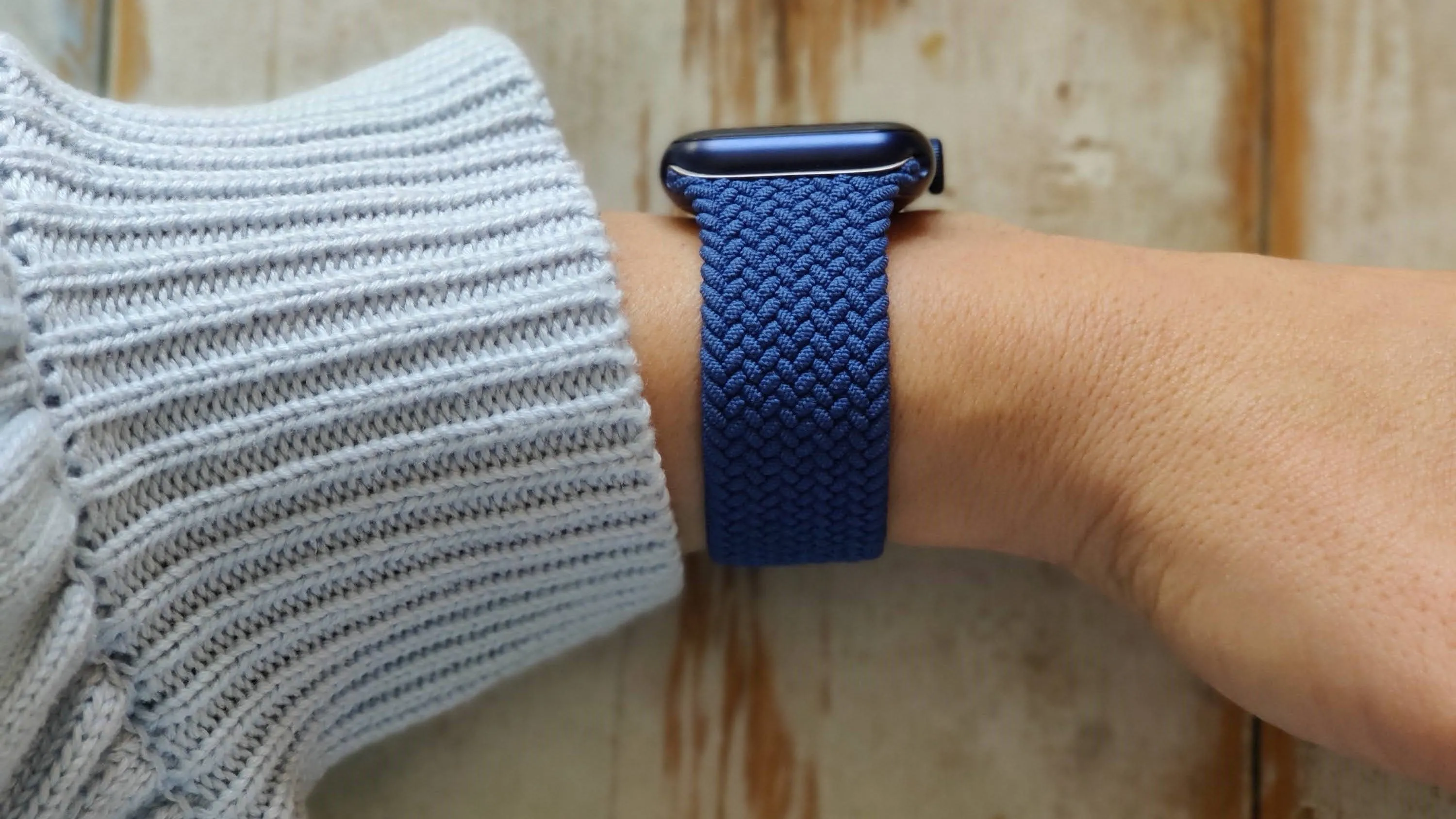 Braided Nylon Solo Loop Apple Watch Band - Ablaze