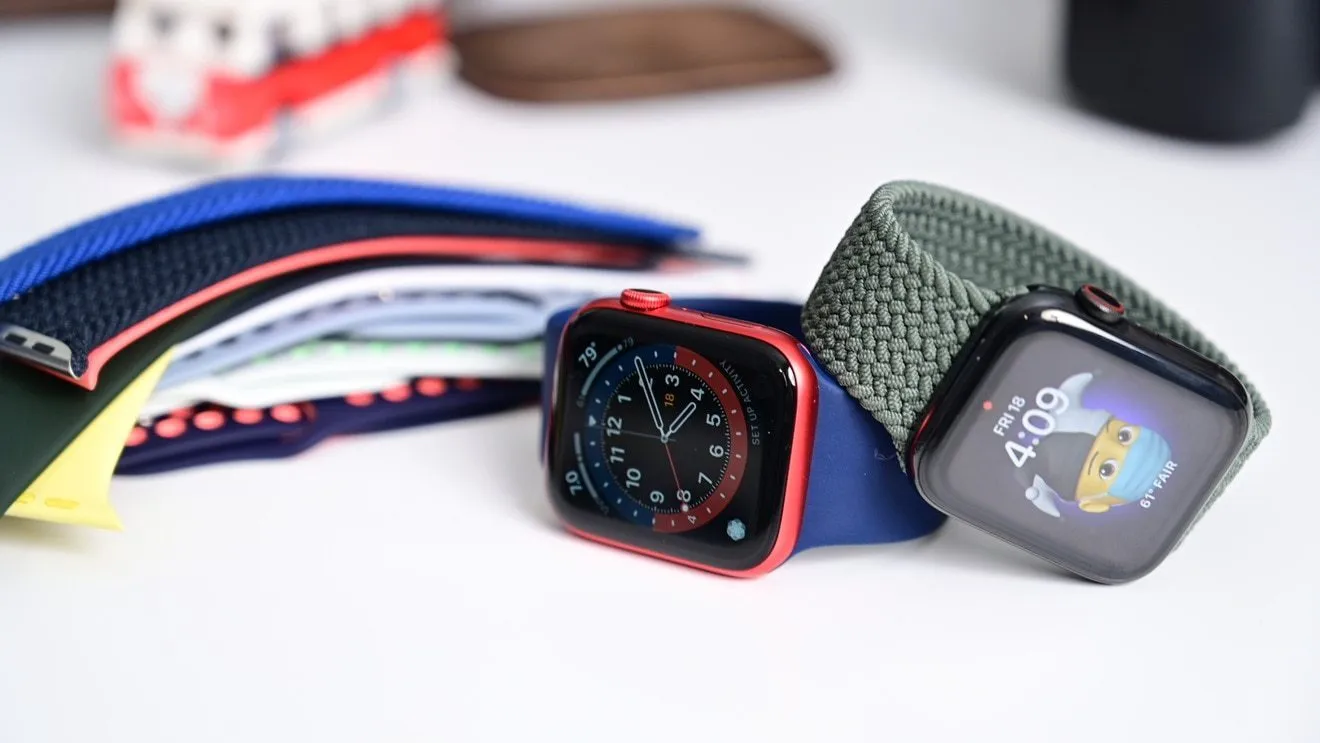 Braided Nylon Solo Loop Apple Watch Band - Ablaze
