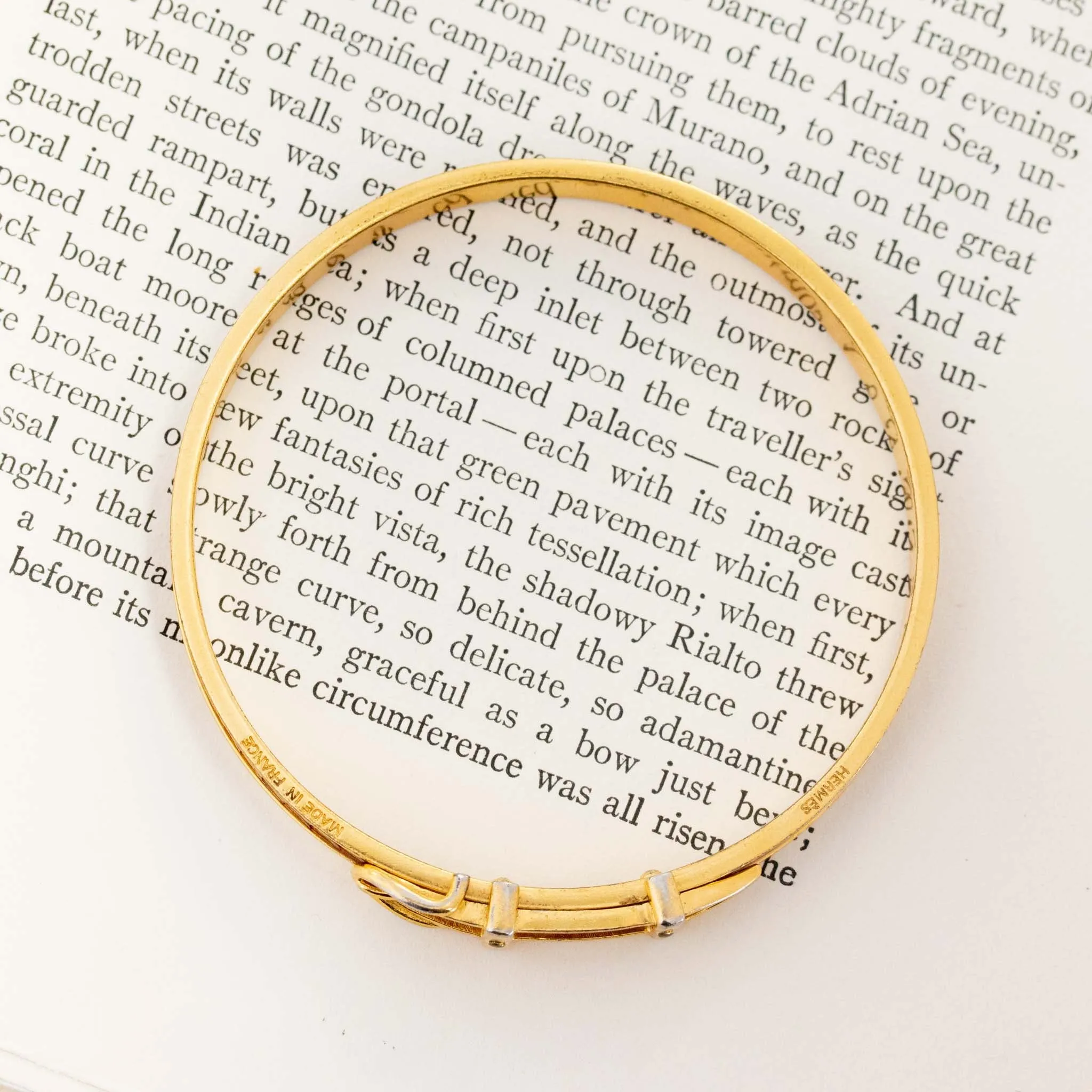 Buckle Motif Bangle by Hermès