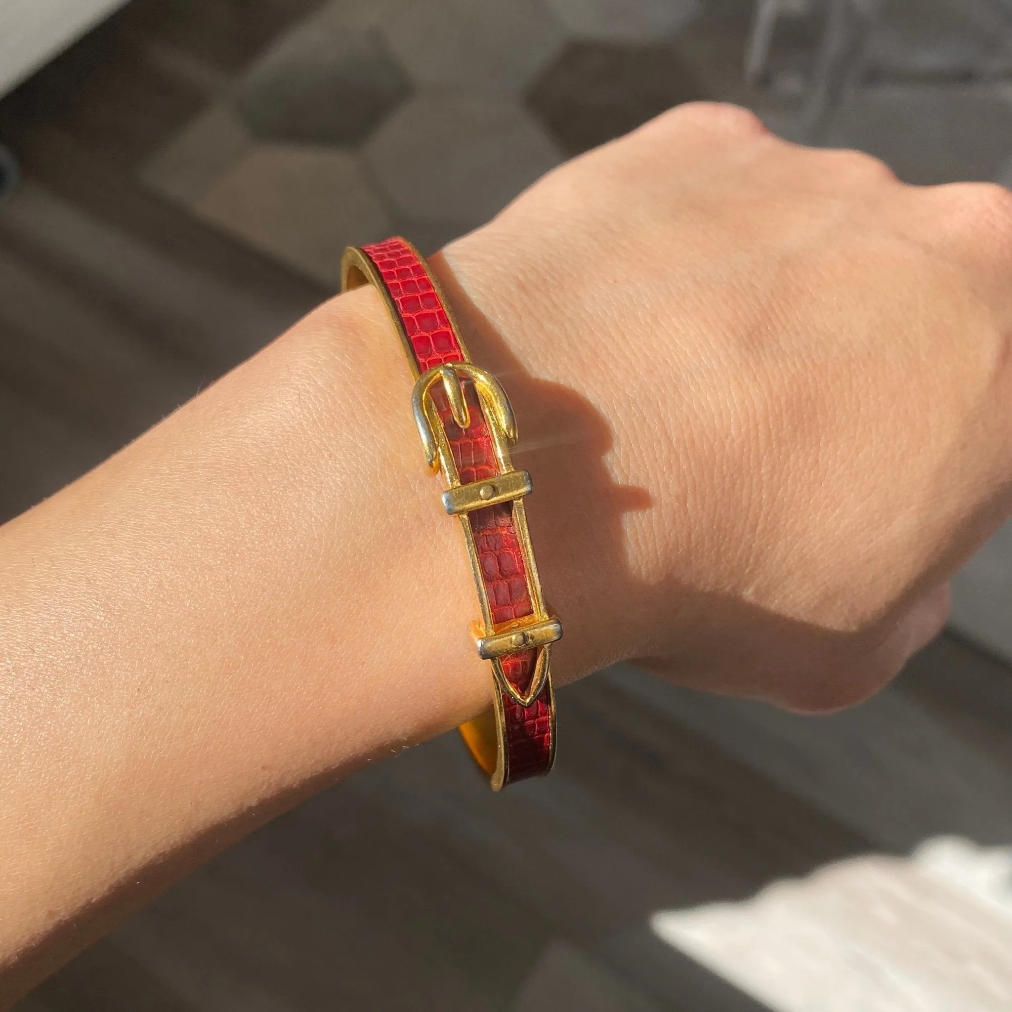 Buckle Motif Bangle by Hermès