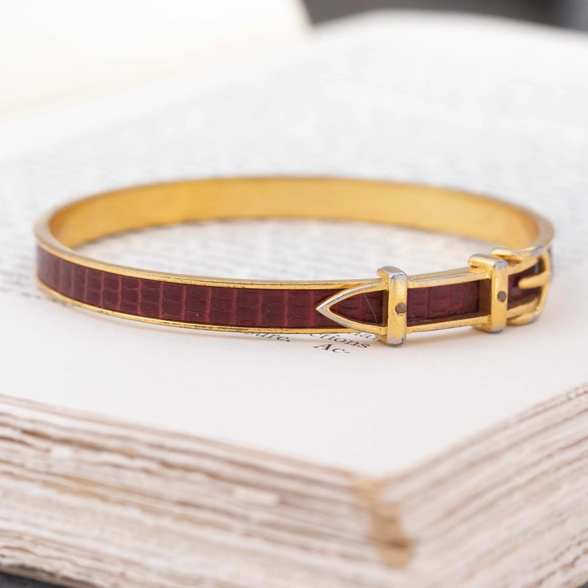 Buckle Motif Bangle by Hermès