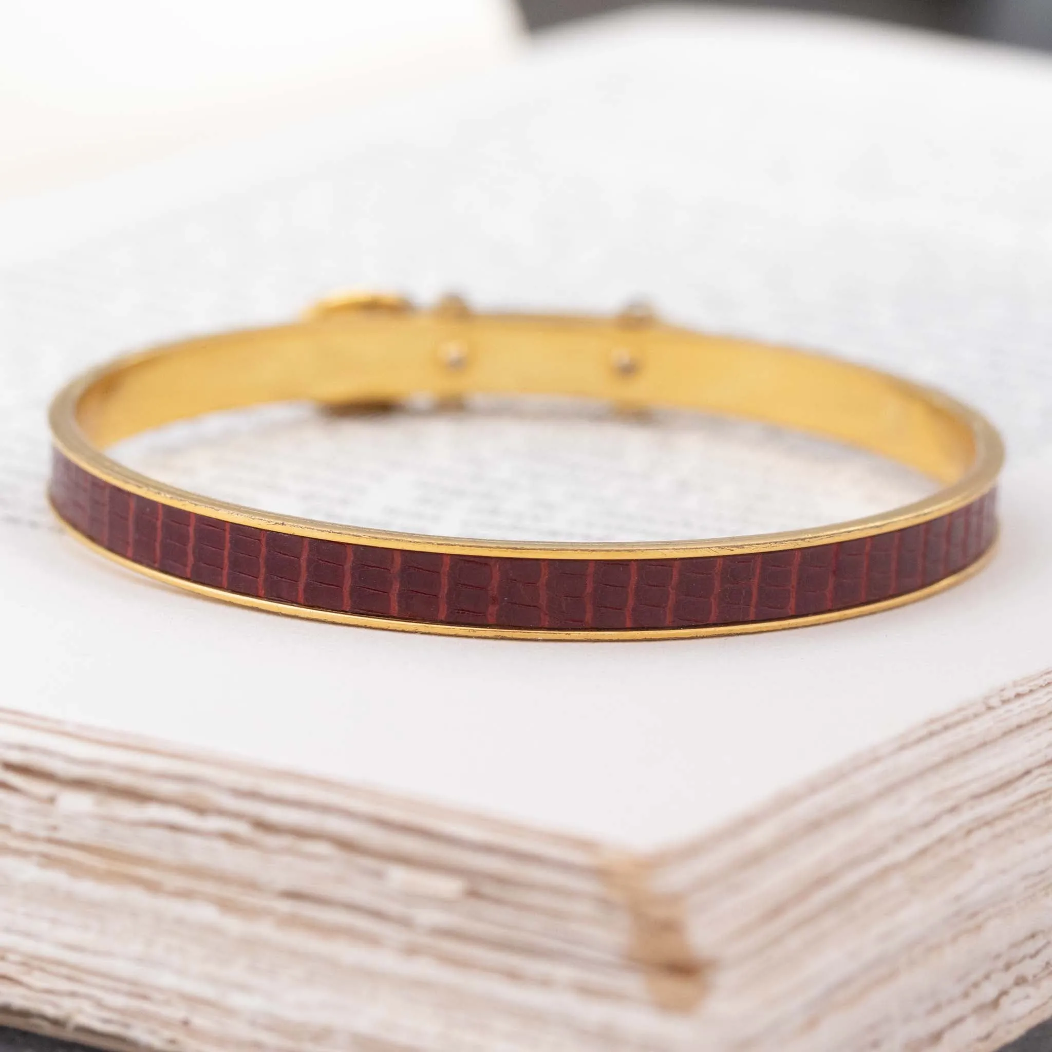 Buckle Motif Bangle by Hermès