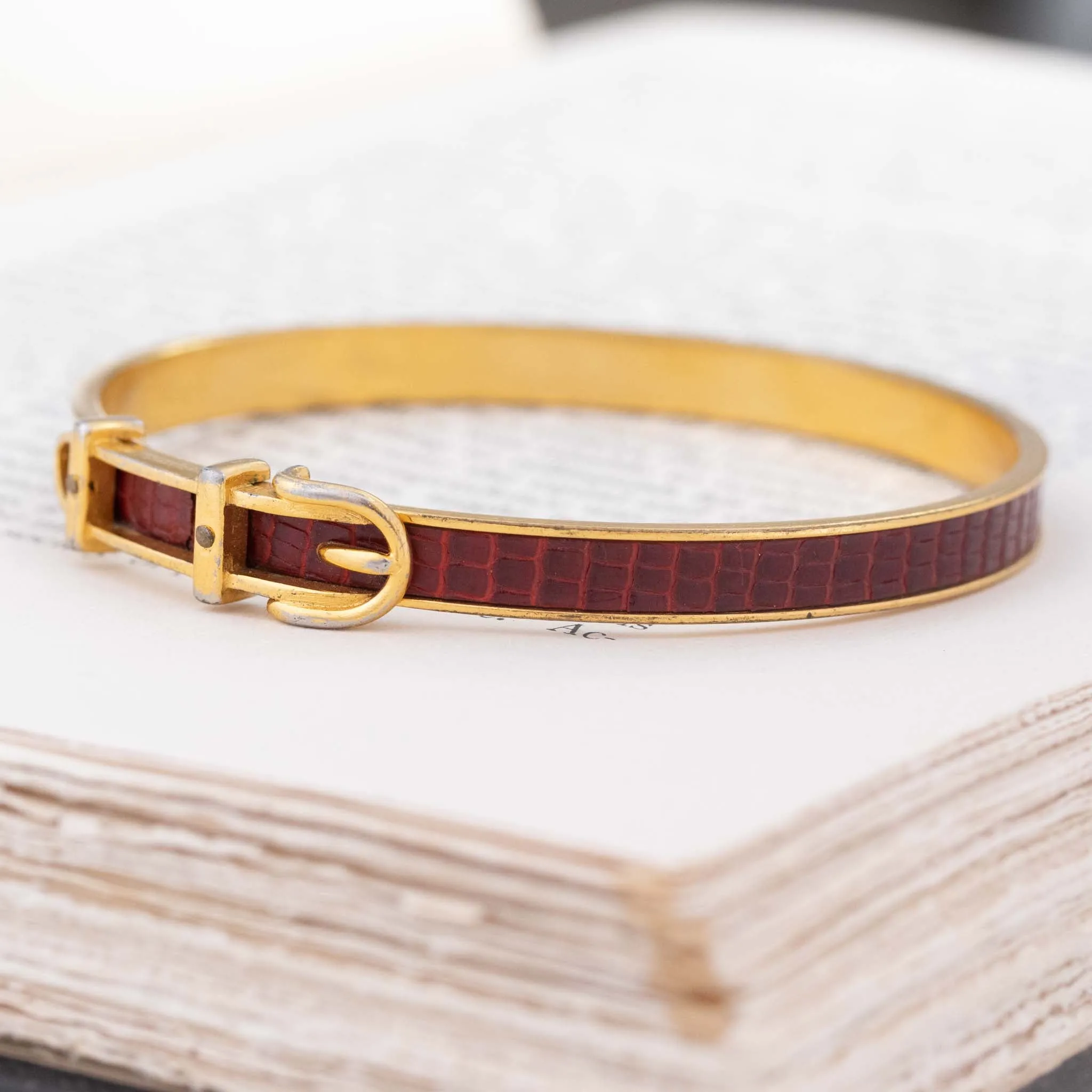 Buckle Motif Bangle by Hermès