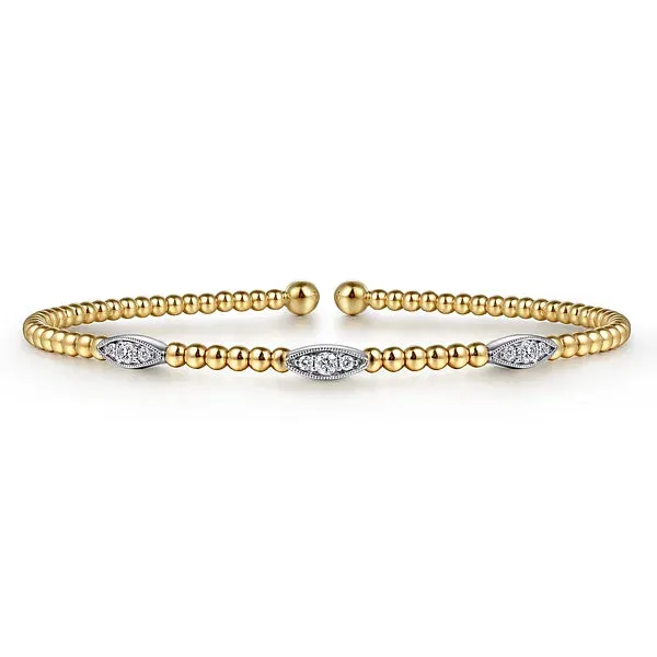Bujukan Diamond Marquise Stations Bangle