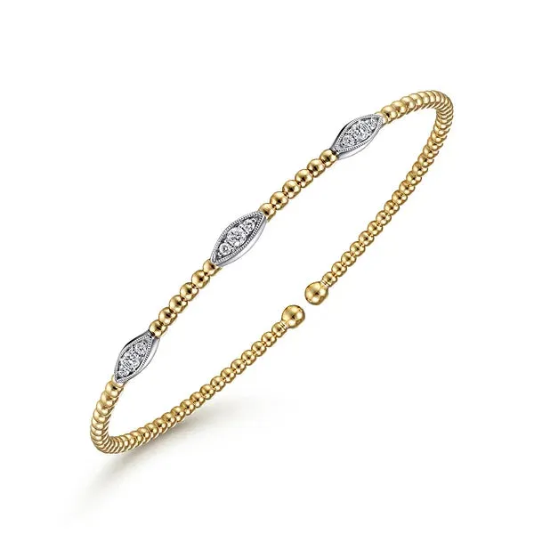 Bujukan Diamond Marquise Stations Bangle