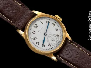 c. 1940 Rolex Vintage Boys Size Midsize Watch - Solid 18K Gold