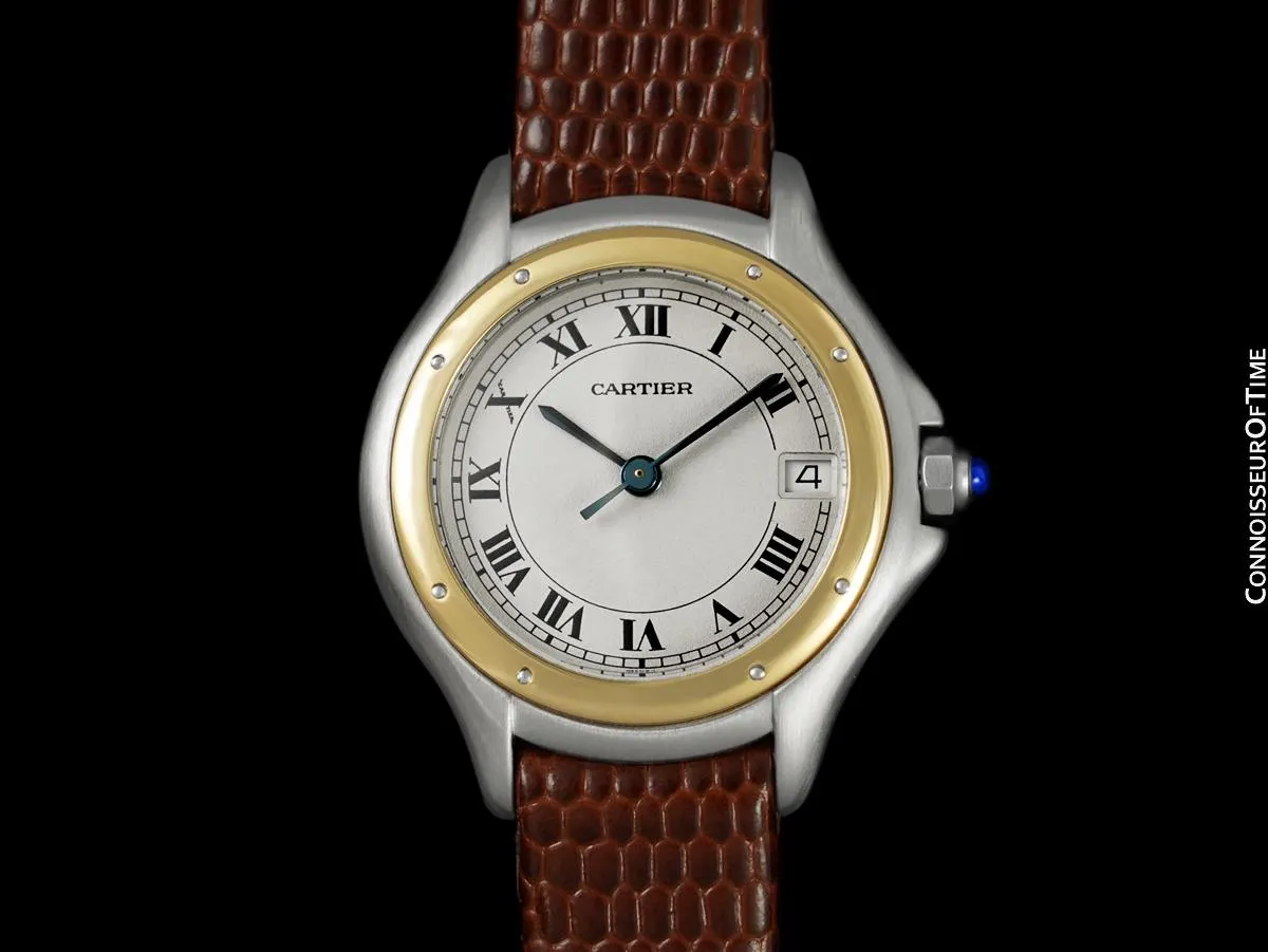 Cartier Cougar Panthere Ladies 2-Tone Watch - Stainless Steel & 18K Gold