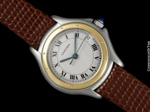 Cartier Cougar Panthere Ladies 2-Tone Watch - Stainless Steel & 18K Gold
