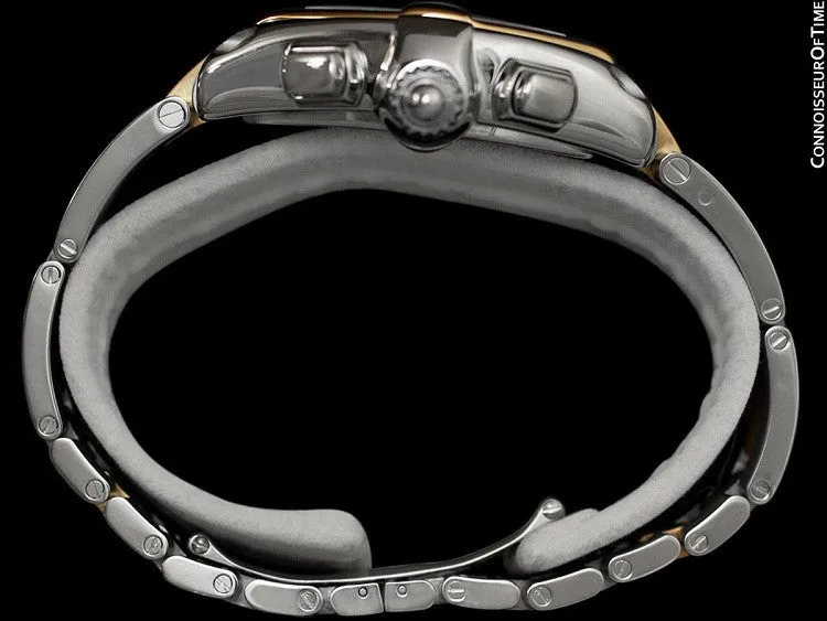 Cartier Roadster Mens Two-Tone XL Chronograph, W62027Z1 - Stainless Steel & 18K Gold