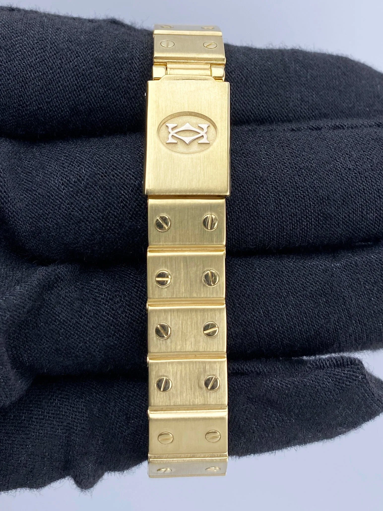 Cartier Santos Octagon 0906 18K Yellow Gold Ladies Watch Box Papers