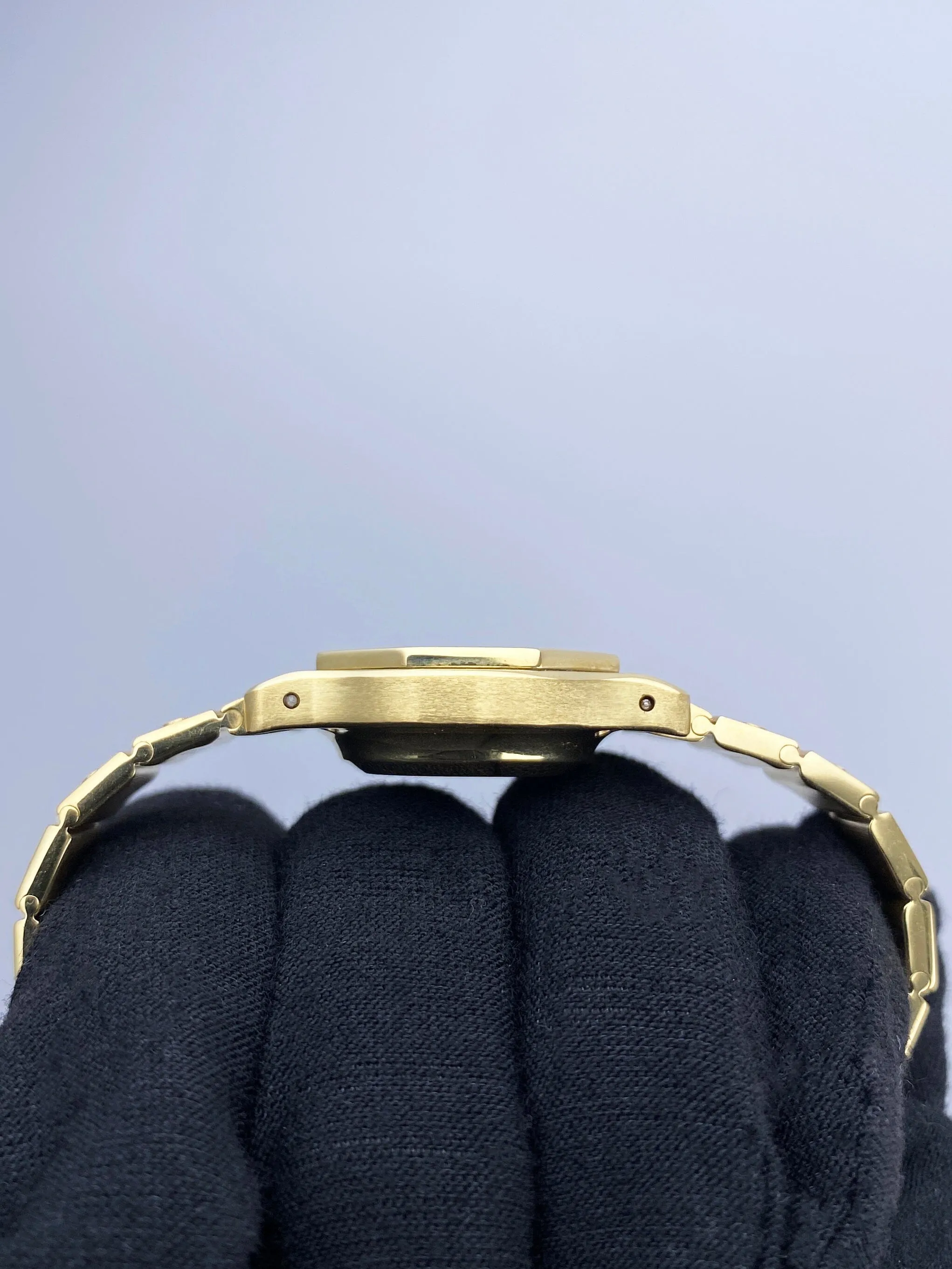 Cartier Santos Octagon 0906 18K Yellow Gold Ladies Watch Box Papers