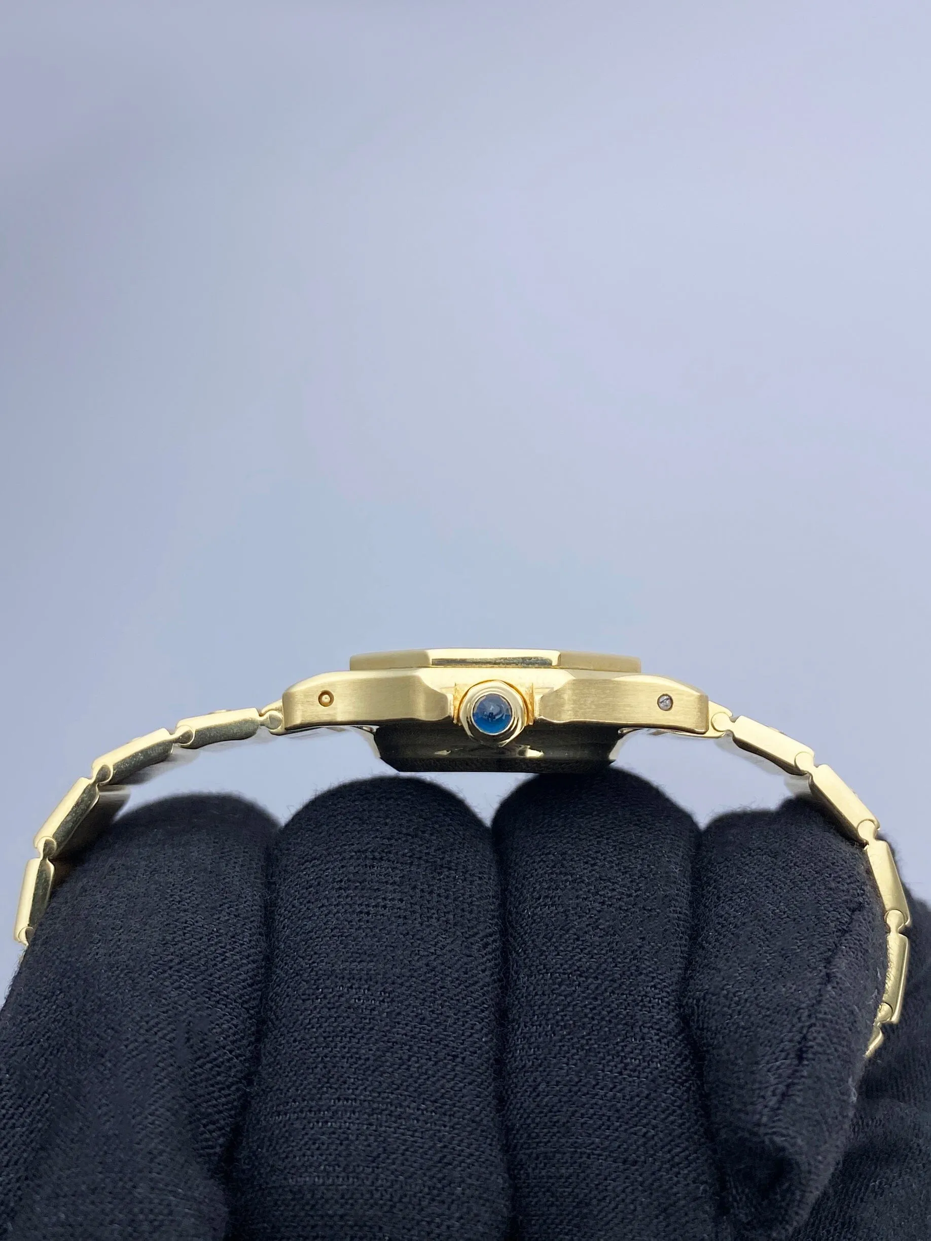 Cartier Santos Octagon 0906 18K Yellow Gold Ladies Watch Box Papers